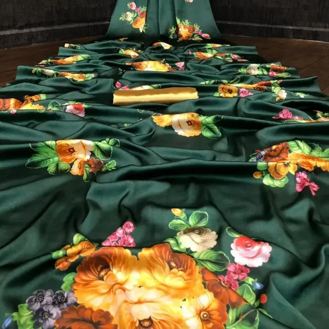 Heavy Devsena Soft Silk Saree Beautiful 4D Effect Digital Print Official Saree - Black