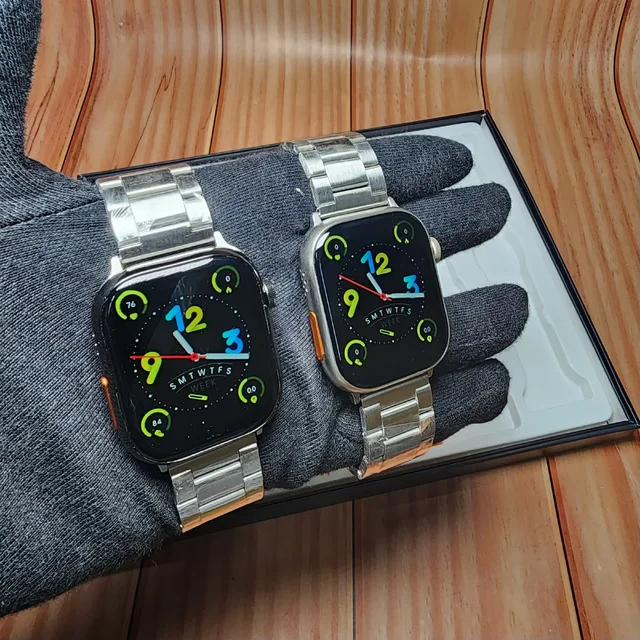 Hello 7 In 1 Smart watch Combo Pack - Black
