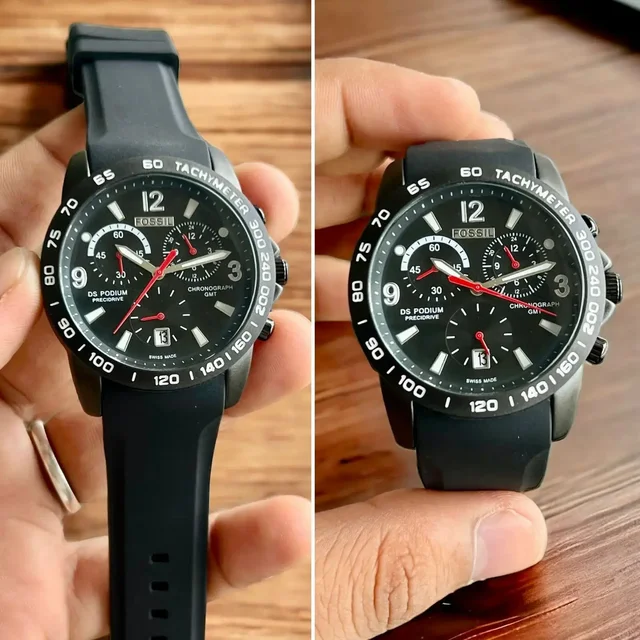 FOSSIL Hot Selling Sporty Watch ⌚ 🔥 For Boy's - Black