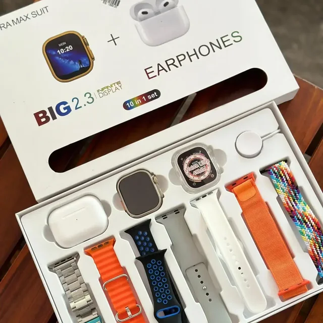I20 Ultra ,7 Strap With Ear Bud And Watch Cover 85% Off