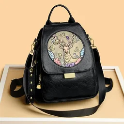 Imported backpack for Girls - #brown