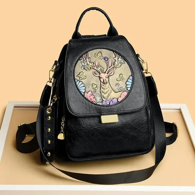 Imported backpack for Girls - #brown
