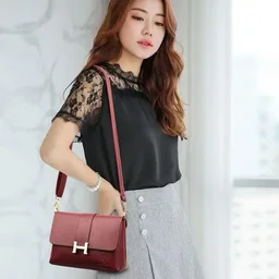Imported Crossbody Sling Bag ,Shoulder Sling Bag For Women's - cream