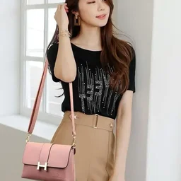 Imported Crossbody Sling Bag ,Shoulder Sling Bag For Women's - cream