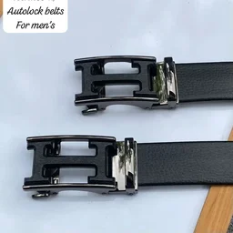 Imported Leather Belt for Men Hermes - Black