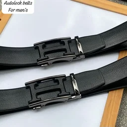 Imported Leather Belt for Men Hermes - Black