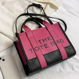 Imported Leather Luxury Tote Bag For Women's - Blue