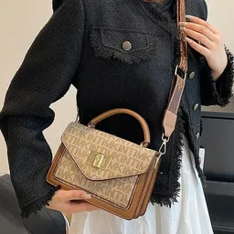 Imported New Fashion Luxury Sling Crossbody Bag For Girls And Women's - brown