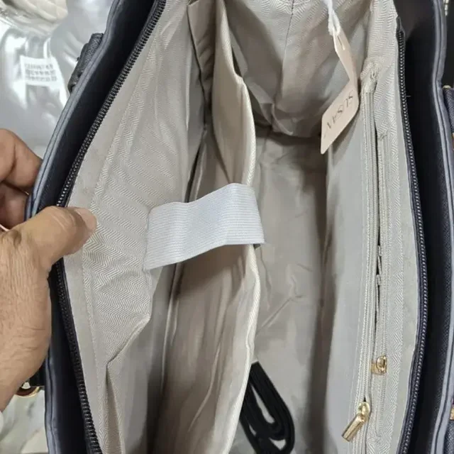 imported premium handbag and laptop bag - blue