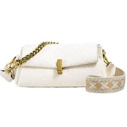 Imported Sling Bag With Broadbelt White And Black - Black