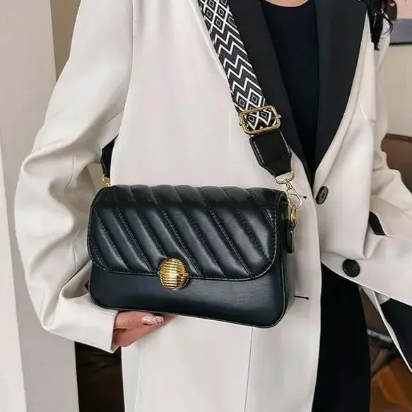 Imported Very Stylish Sling Bag With Broad Belt - Red