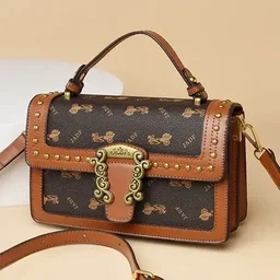 Imported women crossbody bag - Brown