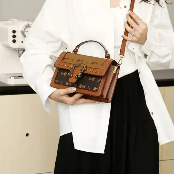 Imported women crossbody bag - Brown