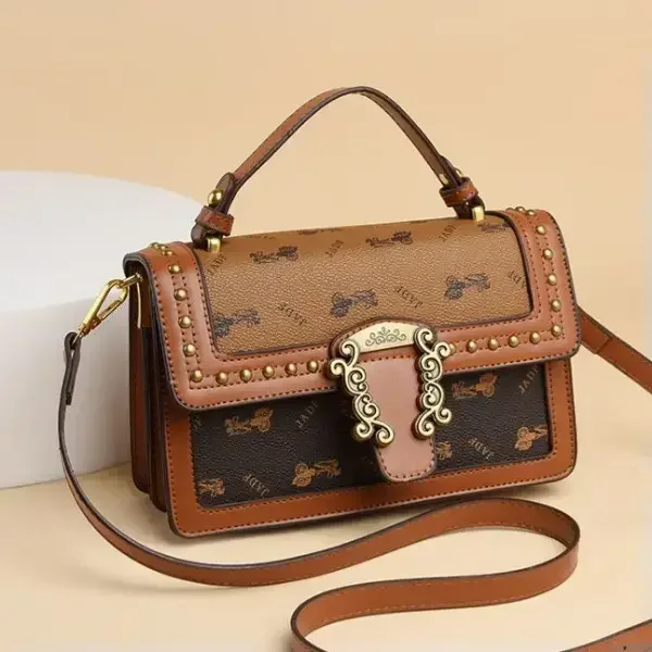 Imported women crossbody bag - Brown