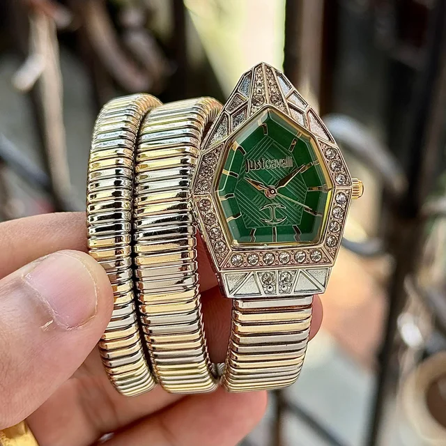 just cavalli green dial women’s watch - Green