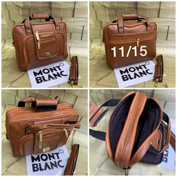 Leather Leptop Bag I'm Best Price - Black