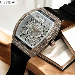 Franck muller Luxury Frank Muller Leather Diamond Addition In Best Price - White