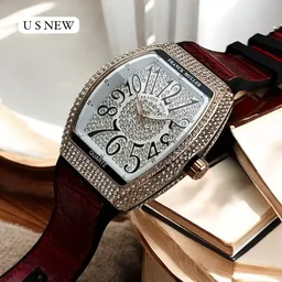 Franck muller Luxury Frank Muller Leather Diamond Addition In Best Price - White