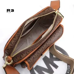michael kors bradshaw crossbody showroom quality bag - brown