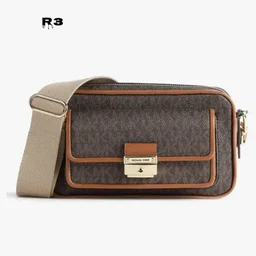 michael kors bradshaw crossbody showroom quality bag - brown