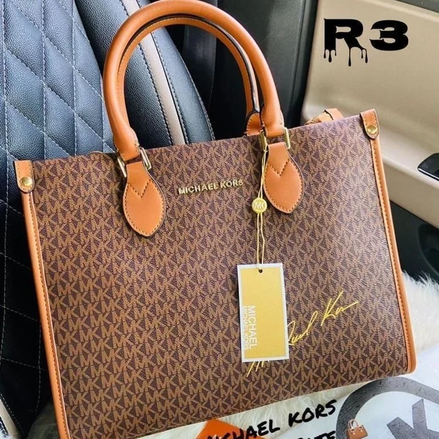 Mk Michael Kors Luxury Bag – 12A Quality with Dust Cover - dark brown