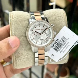 Michael Kors Ritz Cute rose gold Pink white gold Chronograph Collection - gold
