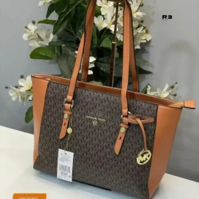 Michael Kors Voyager Front Pocket Umbrella Tote - brown
