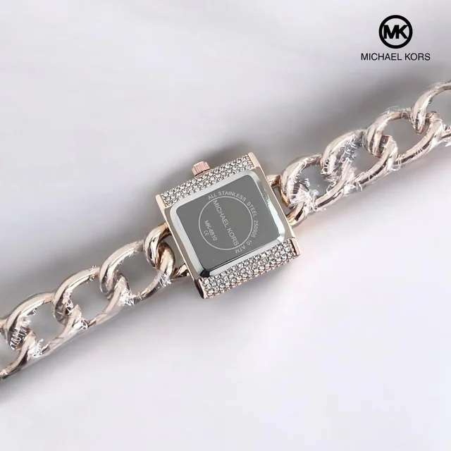 Mk Diamond Premium Watch For Womens - rosegold