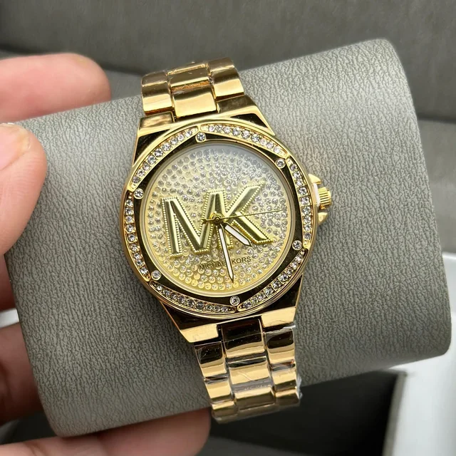 Mk Diamond Premium Watch For Womens - rosegold