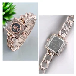 Mk Diamond Premium Watch For Womens - rosegold
