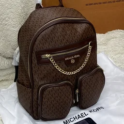 Mk Super 👌 Showroom Quality Backpack 🎒 👌 For Quality Lovers - coffee brown