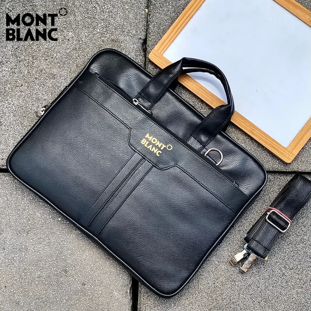 Mont Blac office Laptop bag with Long belt - #a25656