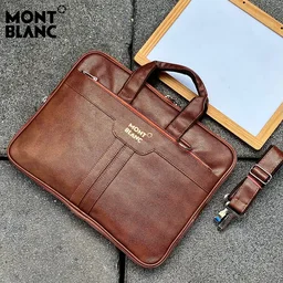 Mont Blac office Laptop bag with Long belt - #a25656