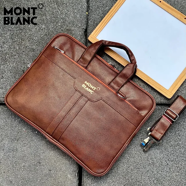 Mont Blac office Laptop bag with Long belt - #a25656