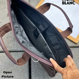 Mont Blac office Laptop bag with Long belt - #a25656