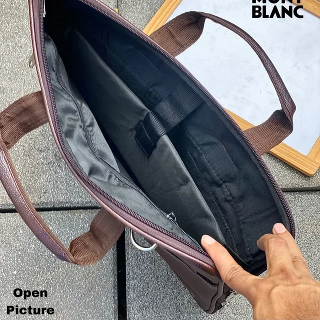 Mont Blac office Laptop bag with Long belt - #a25656