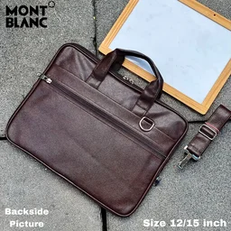 Mont Blac office Laptop bag with Long belt - #a25656