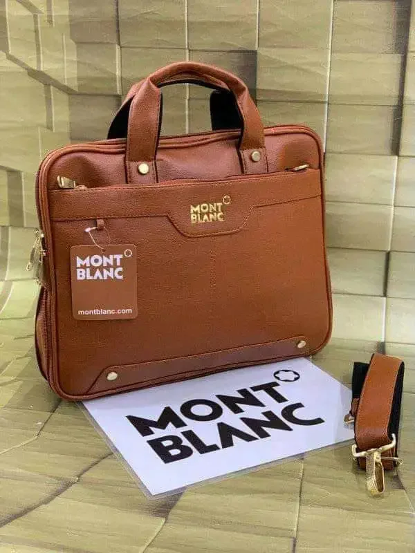 Mont Blanc laptop bag - #6b1919