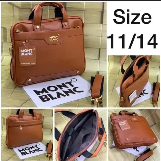 Mont Blanc laptop bag - #6b1919