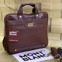 Mont Blanc laptop bag - #6b1919