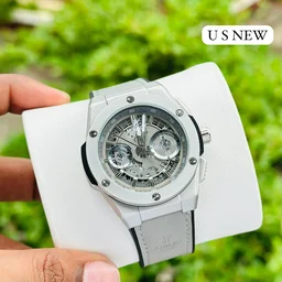 Hublott New Slim Moddle Sporty Trending Sttap Watch For Men's - Orange
