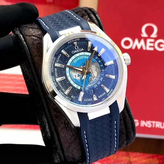 Omega Aquaterra Worldmap Seamster Limited Editionn - Blue