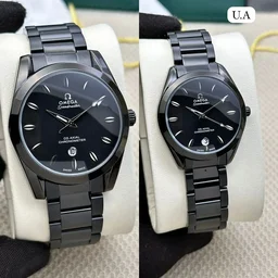 Omega Couple Watch Best Anniversary Gift - Black