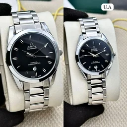 Omega Couple Watch Best Anniversary Gift - Black