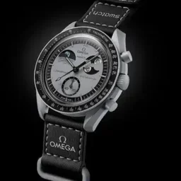 Omega Moon Swatch trendy watch - black
