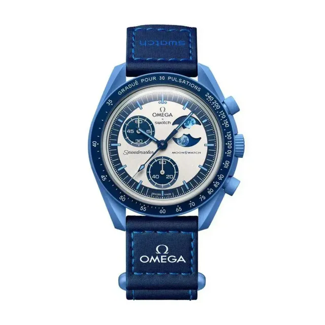 Omega Speed master Moon Face Boys Sporty - Blue