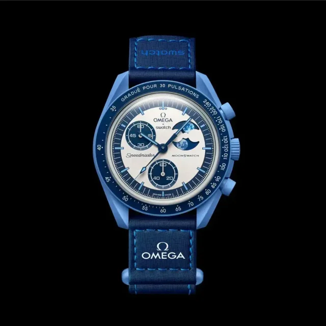 Omega Speed master Moon Face Boys Sporty - Blue