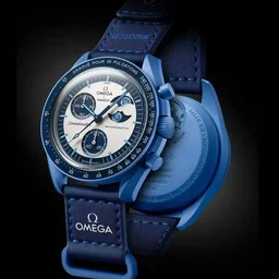 Omega Speed master Moon Face Boys Sporty - Blue