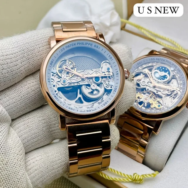 Patek Phillips Patek Philippe Skeleton Watch – Luxury Automatic Design - Gold 2