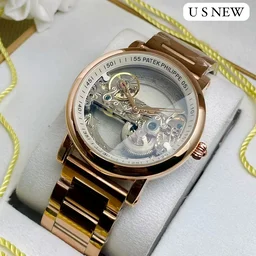 Patek Phillips Patek Philippe Skeleton Watch – Luxury Automatic Design - Gold 2